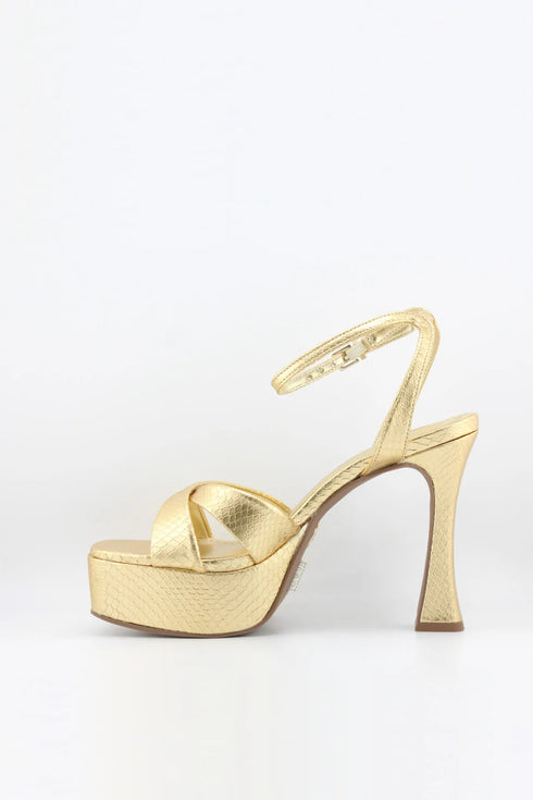 Jorge Bischoff Snakeskin Pattern Platform Sandals